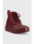 Tommy Jeans Боти Fashion Boot в бордо с платформа с лека изолация - Pepit.bg