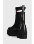 Tommy Jeans Боти челси Tamy Higher - 2a Chelsea в черно с платформа - Pepit.bg