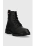 Tommy Jeans Боти Lace Up Flat Boot в черно с равна подметка - Pepit.bg
