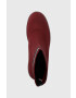 Tommy Jeans Боти Water Resistent Knitted Boot в бордо с висок ток - Pepit.bg
