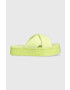 Tommy Jeans Чехли в жълто с платформа EN0EN02116 - Pepit.bg