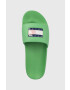 Tommy Jeans Чехли FLAG PRINT POOL SLD в зелено EN0EN02108 - Pepit.bg