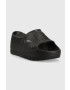 Tommy Jeans Чехли FREEDOM FLATF POOL в черно със скосена платформа EN0EN02145 - Pepit.bg