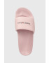 Tommy Jeans Чехли PRINTED PU POOL SLD в розово EN0EN02107 - Pepit.bg