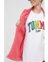Tommy Jeans Дънков елек дамски в розово с преходна изолация - Pepit.bg