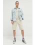 Tommy Jeans Дънкови къси панталони в бежово - Pepit.bg