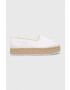 Tommy Jeans Еспадрили FLATFORM ESPADRILLE в бяло с платформа EN0EN02078 - Pepit.bg