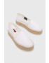 Tommy Jeans Еспадрили FLATFORM ESPADRILLE в бяло с платформа EN0EN02078 - Pepit.bg