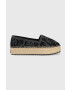 Tommy Jeans Еспадрили LOGOMANIA ESPADRILLE в черно с платформа EN0EN02079 - Pepit.bg