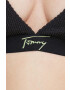 Tommy Jeans Горнище на бански в черно с мека чашка - Pepit.bg