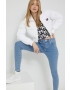 Tommy Jeans Яке в бяло със зимна изолация - Pepit.bg