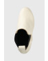 Tommy Jeans Кожени боти челси Essentials High Heel Boot в бежово с висок ток - Pepit.bg