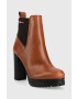 Tommy Jeans Кожени боти челси Essentials High Heel Boot - Pepit.bg