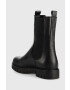 Tommy Jeans Кожени боти челси Long Chelsea Boot в черно с платформа - Pepit.bg