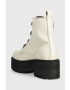 Tommy Jeans Кожени боти Tamy Higher 3A - Zip Up в бежово с платформа - Pepit.bg