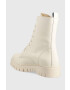 Tommy Jeans Кожени кубинки Lace Up Wmns Boot в бежово с равна подметка - Pepit.bg