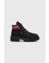 Tommy Jeans Кожени кубинки в черно с платформа - Pepit.bg