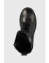 Tommy Jeans Кожени кубинки Flatform Padded Boot в черно с платформа - Pepit.bg