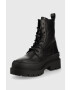 Tommy Jeans Кожени кубинки Lace Up Boot в черно с платформа - Pepit.bg