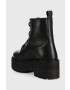 Tommy Jeans Кожени кубинки Tamy Higher 3A - Zip Up в черно с платформа - Pepit.bg