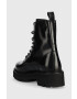 Tommy Jeans Кожени кубинки Urban Lace Up Boot в черно с платформа - Pepit.bg