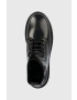 Tommy Jeans Кожени кубинки Urban Lace Up Boot в черно с платформа - Pepit.bg