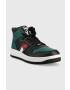 Tommy Jeans Кожени маратонки Leather Mid Cut Basket в черно - Pepit.bg