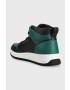 Tommy Jeans Кожени маратонки Leather Mid Cut Basket в черно - Pepit.bg