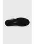 Tommy Jeans Кожени маратонки Leather Mid Cut Basket в черно - Pepit.bg