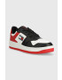 Tommy Jeans Кожени маратонки BASKET LEATHER в червено EM0EM01162 - Pepit.bg
