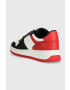 Tommy Jeans Кожени маратонки BASKET LEATHER в червено EM0EM01162 - Pepit.bg