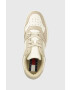 Tommy Jeans Кожени маратонки BASKET LEATHER в черно EM0EM01165 - Pepit.bg