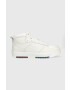 Tommy Jeans Кожени маратонки Leather Basket Midcut в бяло - Pepit.bg