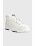 Tommy Jeans Кожени маратонки Leather Basket Midcut в бяло - Pepit.bg