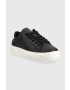 Tommy Jeans Кожени маратонки LEATHER OUTSOLE в черно EM0EM01159 - Pepit.bg