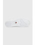Tommy Jeans Кожени маратонки MID CUT BASKET в бяло EM0EM01164 - Pepit.bg