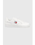 Tommy Jeans Кожени маратонки RETRO LEATHER в бяло EM0EM01190 - Pepit.bg