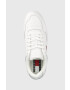 Tommy Jeans Кожени маратонки RETRO LEATHER в бяло EM0EM01190 - Pepit.bg