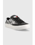 Tommy Jeans Кожени маратонки Virgil Leather Logo Print в черно - Pepit.bg