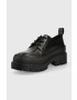 Tommy Jeans Кожени половинки обувки Foxing Leather Shoe в черно с платформа - Pepit.bg