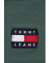 Tommy Jeans Къс панталон с лен мъжко в зелено - Pepit.bg