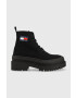 Tommy Jeans Кубинки Foxing Boot в черно с платформа - Pepit.bg