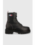 Tommy Jeans Кубинки Urban Piping Boot в черно с платформа - Pepit.bg