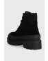Tommy Jeans Кубинки Womens Foxing Lace Up Boot в черно с платформа - Pepit.bg
