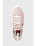 Tommy Jeans Ниски кецове FLATFORM в розово EN0EN02173 - Pepit.bg