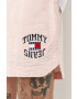 Tommy Jeans Памучен къс панталон в оранжево - Pepit.bg