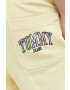 Tommy Jeans Памучен къс панталон в черно - Pepit.bg
