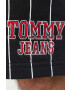 Tommy Jeans Памучен къс панталон в черно - Pepit.bg