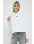 Tommy Jeans Памучен суичър в синьо с качулка с апликация - Pepit.bg