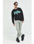 Tommy Jeans Памучен суичър в черно с апликация - Pepit.bg